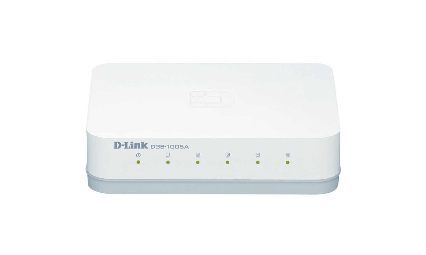 D-Link (DES-1005C) 5-Port Desktop Switch – Hub Computers